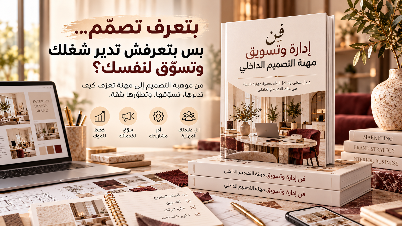 فن إدارة وتسويق مهنة التصميم الداخلي – תמונת דסקטופ