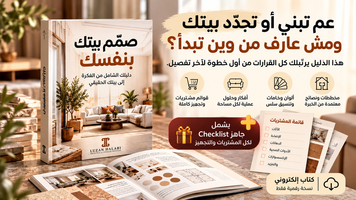 صمّم بيتك بنفسك - دليل رقمي شامل مع Checklist